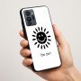 כיסוי בעיצוב אישי עם השם שלך לדגם - Motorola G96 בעיצוב שמש