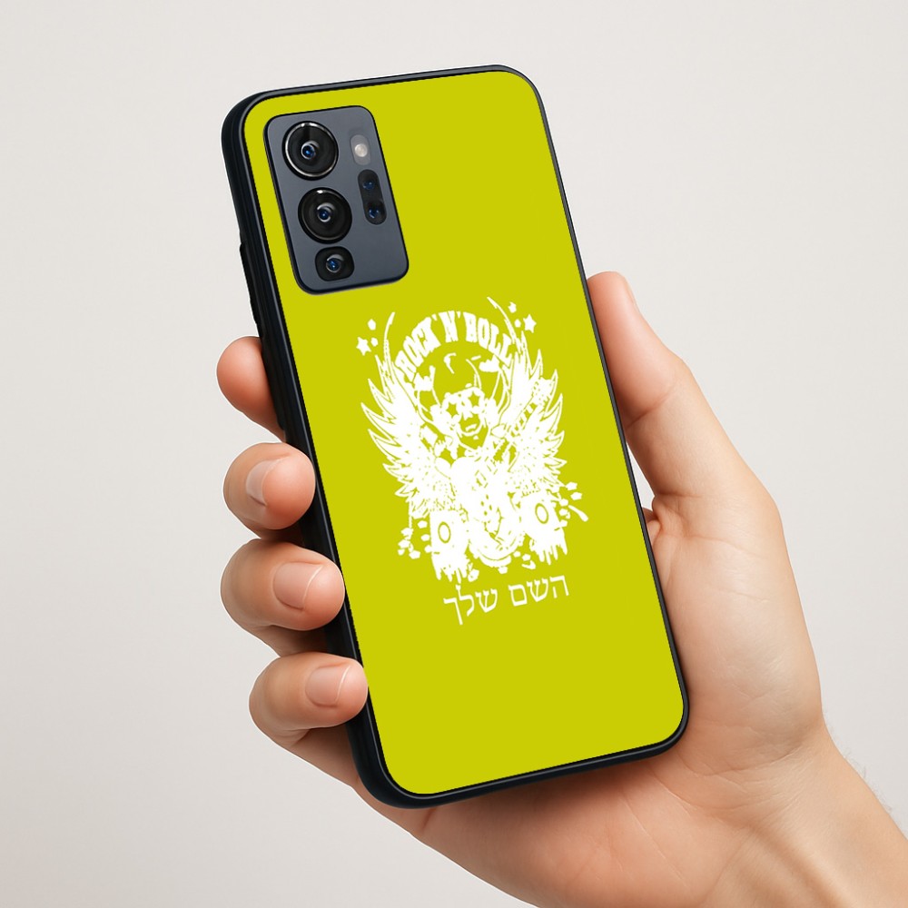 כיסוי בעיצוב אישי עם השם שלך לדגם - Motorola G96 בעיצוב רוקנרול