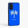 כיסוי בעיצוב אישי עם השם שלך לדגם - Motorola Moto E15 4G בעיצוב דגל המירוץ