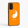 כיסוי בעיצוב אישי עם השם שלך לדגם - Motorola Moto E15 4G בעיצוב סמל יינג יאנג
