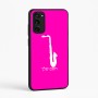 כיסוי בעיצוב אישי עם השם שלך לדגם - Motorola Moto E15 4G בעיצוב סקסופון