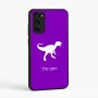 כיסוי בעיצוב אישי עם השם שלך לדגם - Motorola Moto E15 4G בעיצוב דינוזאור