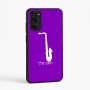 כיסוי בעיצוב אישי עם השם שלך לדגם - Motorola Moto E15 4G בעיצוב סקסופון