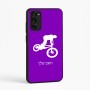 כיסוי בעיצוב אישי עם השם שלך לדגם - Motorola Moto E15 4G בעיצוב רוכב אופניים