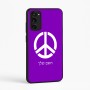 כיסוי בעיצוב אישי עם השם שלך לדגם - Motorola Moto E15 4G בעיצוב סמל השלום