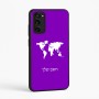 כיסוי בעיצוב אישי עם השם שלך לדגם - Motorola Moto E15 4G בעיצוב מפת העולם