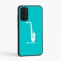 כיסוי בעיצוב אישי עם השם שלך לדגם - Motorola Moto E15 4G בעיצוב סקסופון