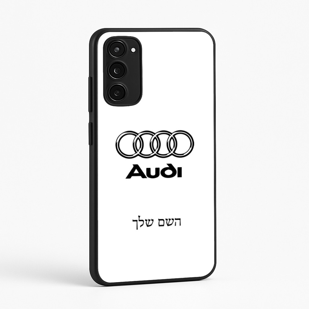 כיסוי בעיצוב אישי עם השם שלך לדגם - Motorola Moto E15 4G בעיצוב אאודי
