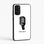 כיסוי בעיצוב אישי עם השם שלך לדגם - Motorola Moto E15 4G בעיצוב מיקרופון