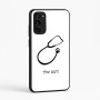כיסוי בעיצוב אישי עם השם שלך לדגם - Motorola Moto E15 4G בעיצוב סטטוסקופ רופא