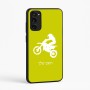 כיסוי בעיצוב אישי עם השם שלך לדגם - Motorola Moto E15 4G בעיצוב מוטוקרוס
