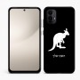 כיסוי בעיצוב אישי עם השם שלך לדגם - Motorola Moto E15 4G בעיצוב קנגורו