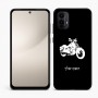 כיסוי בעיצוב אישי עם השם שלך לדגם - Motorola Moto E15 4G בעיצוב הארלי-דיווידסון