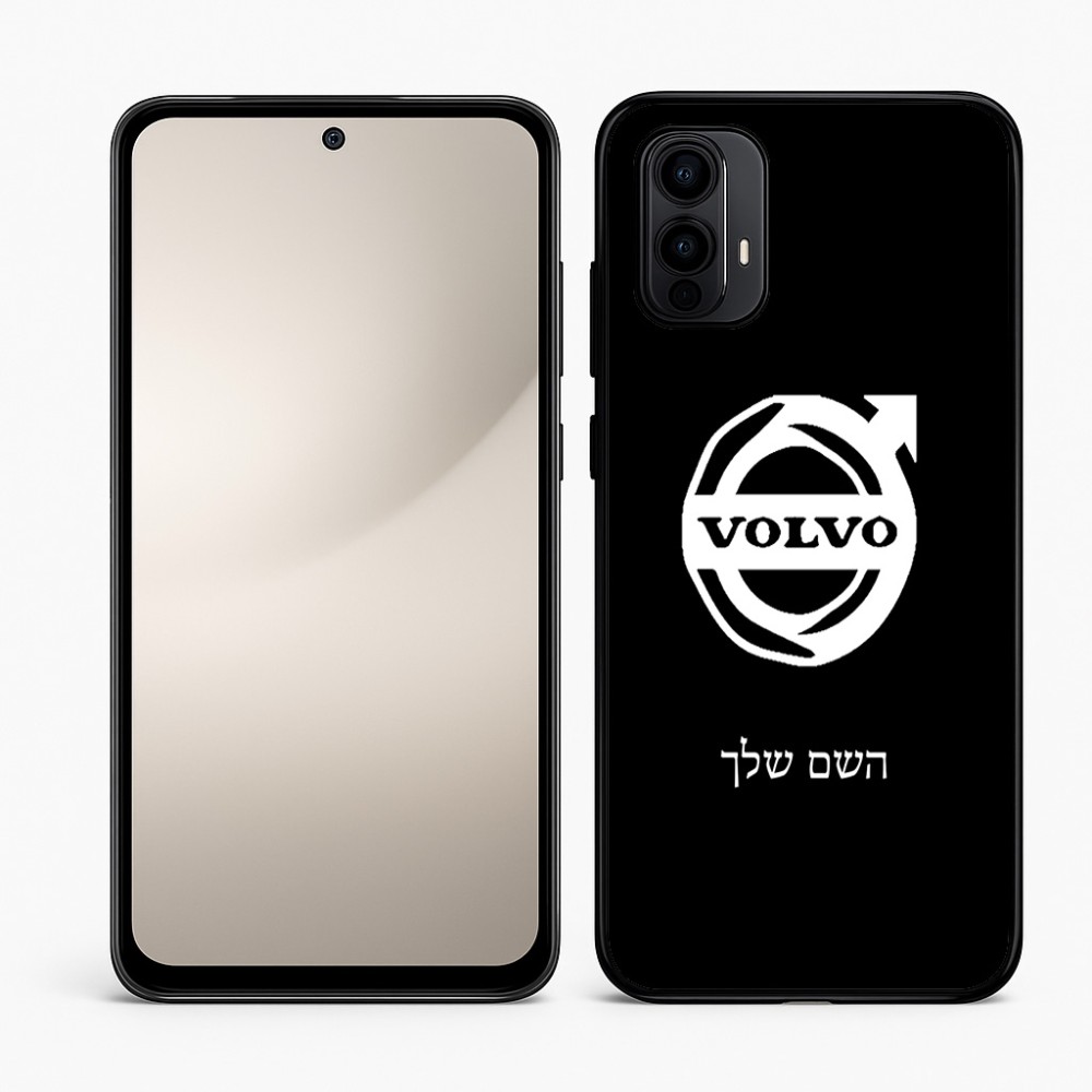 כיסוי בעיצוב אישי עם השם שלך לדגם - Motorola Moto E15 4G בעיצוב וולוו