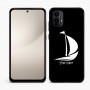 כיסוי בעיצוב אישי עם השם שלך לדגם - Motorola Moto E15 4G בעיצוב סירה