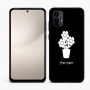 כיסוי בעיצוב אישי עם השם שלך לדגם - Motorola Moto E15 4G בעיצוב פרח