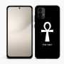 כיסוי בעיצוב אישי עם השם שלך לדגם - Motorola Moto E15 4G בעיצוב אנק - מפתח החיים המצרי