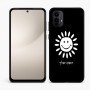 כיסוי בעיצוב אישי עם השם שלך לדגם - Motorola Moto E15 4G בעיצוב שמש