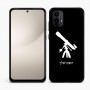 כיסוי בעיצוב אישי עם השם שלך לדגם - Motorola Moto E15 4G בעיצוב טלסקופ