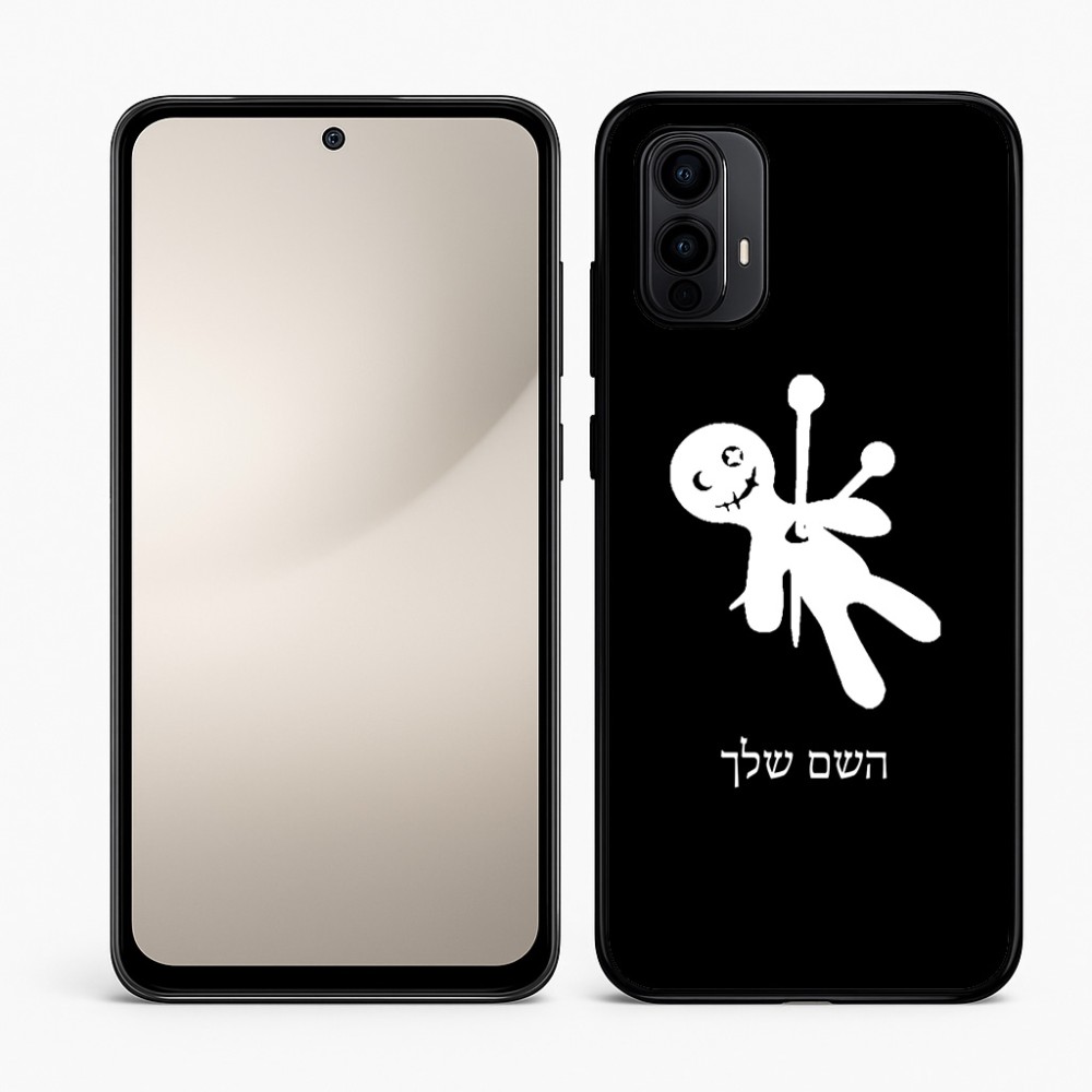 כיסוי בעיצוב אישי עם השם שלך לדגם - Motorola Moto E15 4G בעיצוב וודו