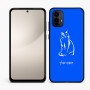 כיסוי בעיצוב אישי עם השם שלך לדגם - Motorola Moto E15 4G בעיצוב חתול