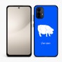 כיסוי בעיצוב אישי עם השם שלך לדגם - Motorola Moto E15 4G בעיצוב חזיר