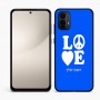 כיסוי בעיצוב אישי עם השם שלך לדגם - Motorola Moto E15 4G בעיצוב אהבה