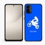 כיסוי בעיצוב אישי עם השם שלך לדגם - Motorola Moto E15 4G בעיצוב מוטוקרוס