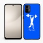 כיסוי בעיצוב אישי עם השם שלך לדגם - Motorola Moto E15 4G בעיצוב הרמת משקולות