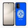 כיסוי בעיצוב אישי עם השם שלך לדגם - Motorola Moto E15 4G בעיצוב כבאי - תגית