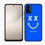 כיסוי בעיצוב אישי עם השם שלך לדגם - Motorola Moto E15 4G בעיצוב סמיילי