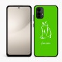כיסוי בעיצוב אישי עם השם שלך לדגם - Motorola Moto E15 4G בעיצוב חתול