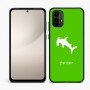 כיסוי בעיצוב אישי עם השם שלך לדגם - Motorola Moto E15 4G בעיצוב כריש ראש פטיש