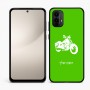 כיסוי בעיצוב אישי עם השם שלך לדגם - Motorola Moto E15 4G בעיצוב הארלי-דיווידסון