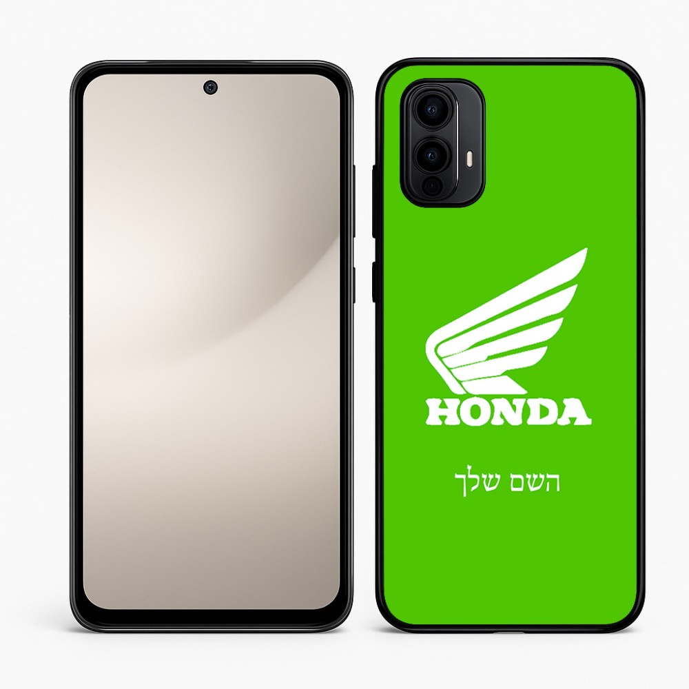 כיסוי בעיצוב אישי עם השם שלך לדגם - Motorola Moto E15 4G בעיצוב הונדה