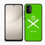 כיסוי בעיצוב אישי עם השם שלך לדגם - Motorola Moto E15 4G בעיצוב כדור בסיס