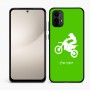 כיסוי בעיצוב אישי עם השם שלך לדגם - Motorola Moto E15 4G בעיצוב מוטוקרוס