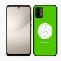 כיסוי בעיצוב אישי עם השם שלך לדגם - Motorola Moto E15 4G בעיצוב כדור כדורעף