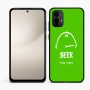 כיסוי בעיצוב אישי עם השם שלך לדגם - Motorola Moto E15 4G בעיצוב מיכל של בירה