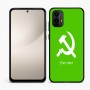 כיסוי בעיצוב אישי עם השם שלך לדגם - Motorola Moto E15 4G בעיצוב פטיש ומגל
