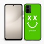 כיסוי בעיצוב אישי עם השם שלך לדגם - Motorola Moto E15 4G בעיצוב סמיילי