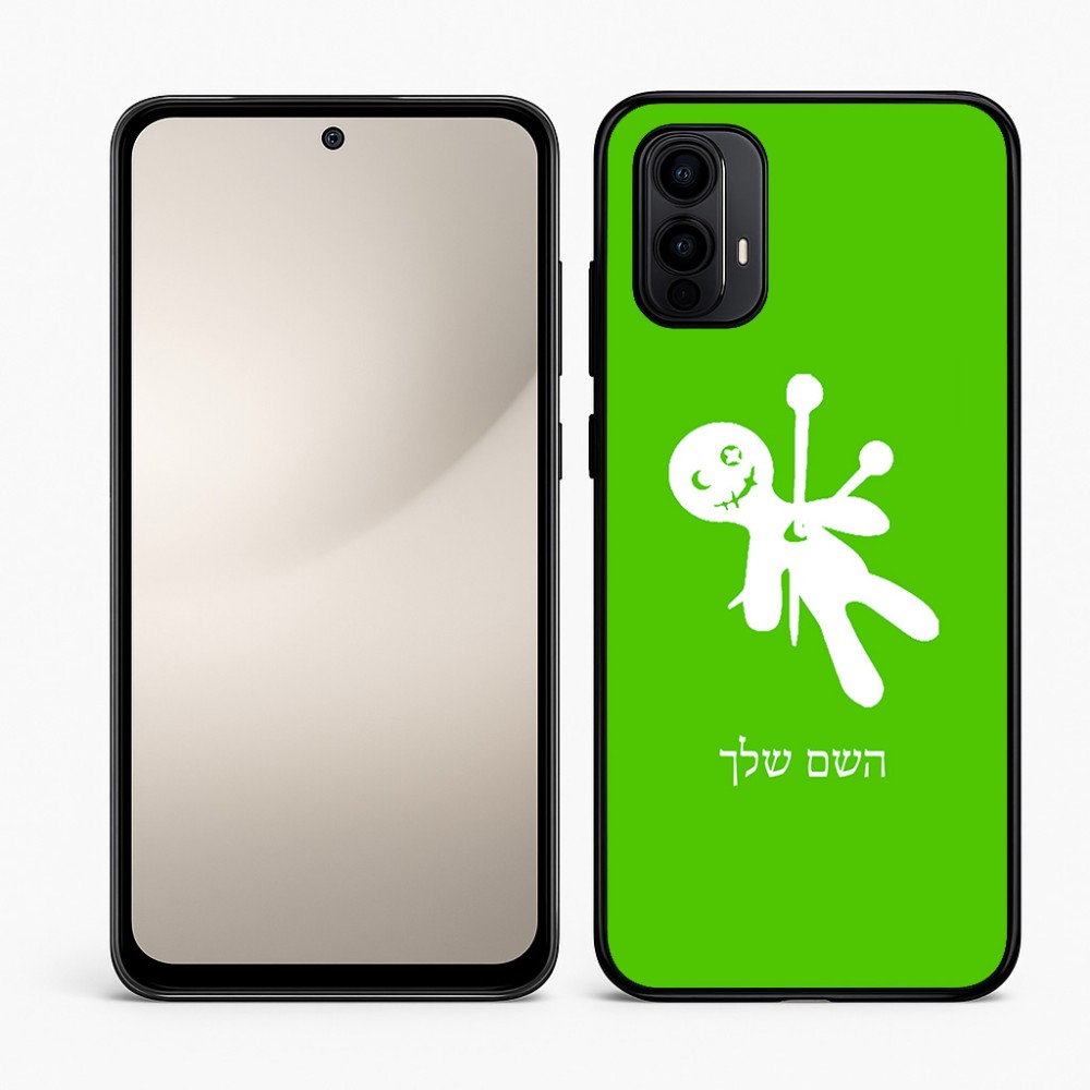 כיסוי בעיצוב אישי עם השם שלך לדגם - Motorola Moto E15 4G בעיצוב וודו