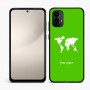 כיסוי בעיצוב אישי עם השם שלך לדגם - Motorola Moto E15 4G בעיצוב מפת העולם