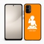 כיסוי בעיצוב אישי עם השם שלך לדגם - Motorola Moto E15 4G בעיצוב אזור מוזיקה של די ג'יי