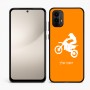 כיסוי בעיצוב אישי עם השם שלך לדגם - Motorola Moto E15 4G בעיצוב מוטוקרוס