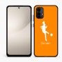 כיסוי בעיצוב אישי עם השם שלך לדגם - Motorola Moto E15 4G בעיצוב שחקנית כדורגל - אישה