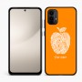 כיסוי בעיצוב אישי עם השם שלך לדגם - Motorola Moto E15 4G בעיצוב הדפס תפוח
