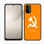 כיסוי בעיצוב אישי עם השם שלך לדגם - Motorola Moto E15 4G בעיצוב פטיש ומגל