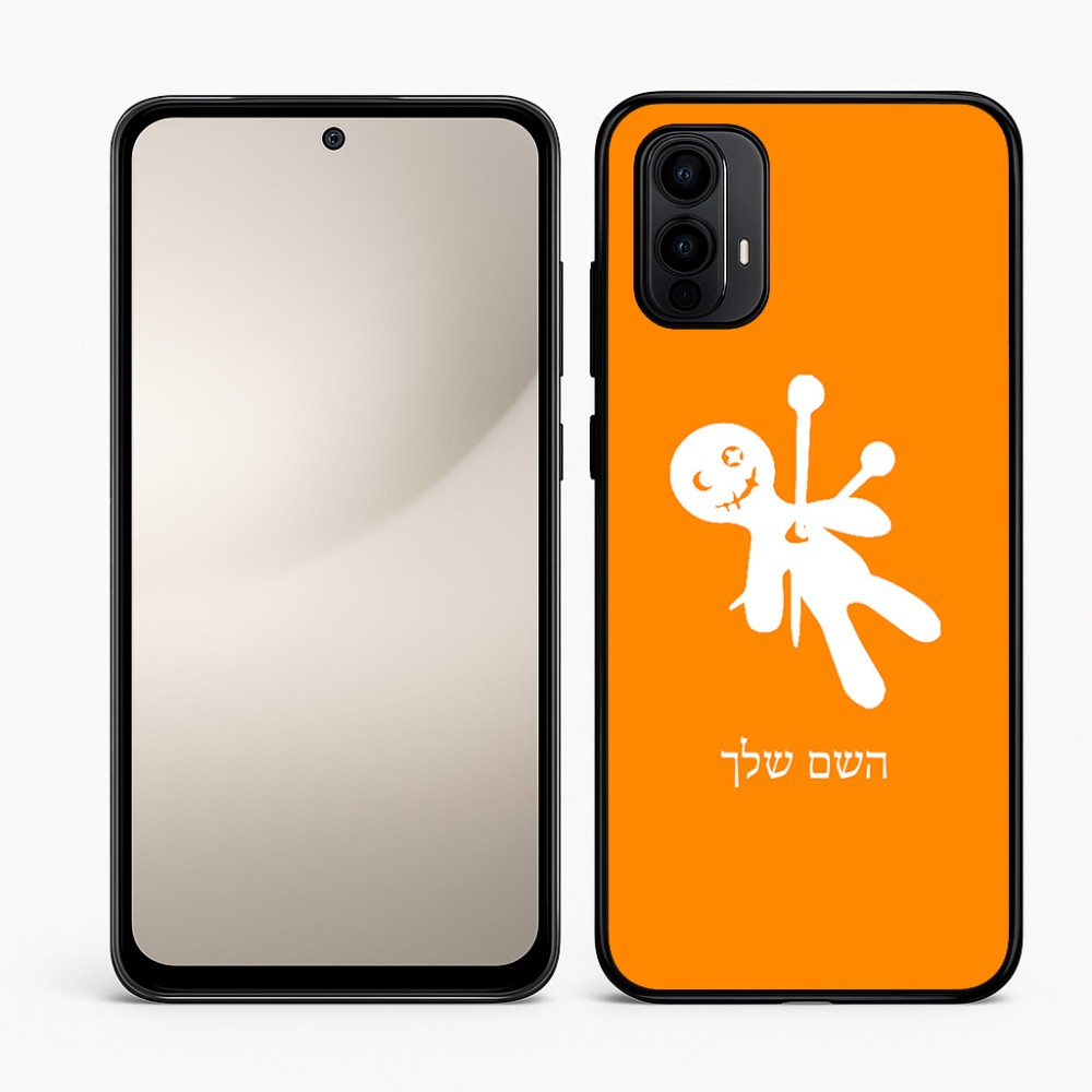 כיסוי בעיצוב אישי עם השם שלך לדגם - Motorola Moto E15 4G בעיצוב וודו
