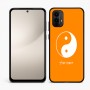 כיסוי בעיצוב אישי עם השם שלך לדגם - Motorola Moto E15 4G בעיצוב סמל יינג יאנג